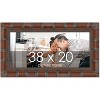 PosterPalooza | 38x20 Wide Bamboo Picture Frame, UV Acrylic, 4 Finishes - Brown, Black, Silver, and Natural - 2 of 4