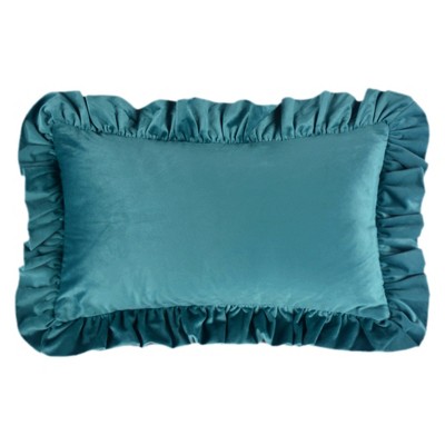 REGALWOVEN Scalloped Trim Outdoor Throw Pillow Covers for Sofa Living Room Home Decor 1 Pc