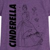 Girls' - Disney Princess - Cinderella with Birds Fitted Short Sleeve Graphic T-Shirt - 2 of 4