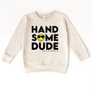 The Juniper Shop SmileyWorld Handsome Dude Sunglasses Toddler Sweatshirt - 4T - Natural - 1 of 4