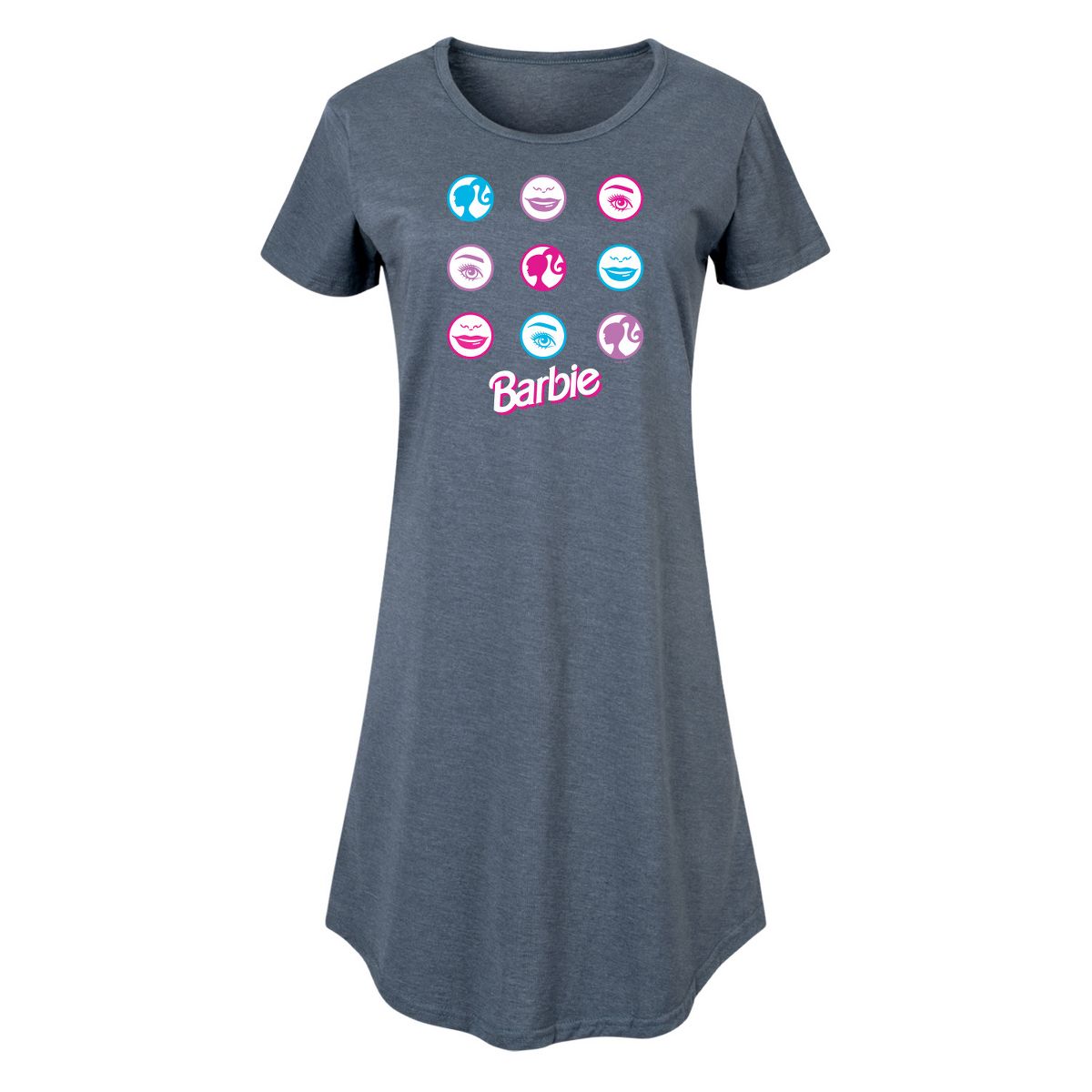 Women's - Barbie - Iconic Features of Barbie Graphic T-shirt Dress