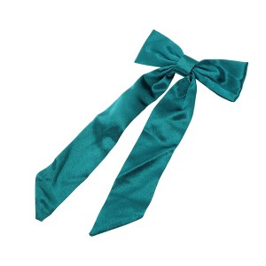 Unique Bargains Satin Bow Ribbon Duckbill Hair Clips Hairdo Clip 1 Pc - 1 of 4
