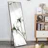 PAGED Rectangle Full Length Mirror,Leaning Floor Full Body Mirror with Solid Wood Frame,Suitable for Bedroom or Cloakroom - 2 of 4