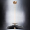 Urban Ambiance Luxury Transitional Pendant,  8''H x 20''W,  Matte Black and Gold Finish, ULB2191 - 3 of 4