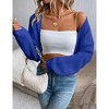 Women's Lightweight Shrug Sweater for Dresses & Tops Long Sleeve Open Front Knit Crop Bolero Cardigan - 3 of 4