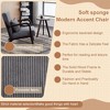 PAGED Accent Chair with Coffee Table, Mid-Century Modern Living Room Chairs with Robust Rubberwood Frame for Office - 3 of 4