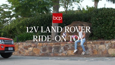 Blue 12V 2-Seater Licensed Land Rover Ride-On SUV with Remote Control
