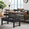 42" Pomona Coffee Table: Lift Top, Solid Pine, Metal Legs - Alaterre Furniture - 2 of 4