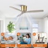 Parrot Uncle 54" Modern Flush Mount Ceiling Fan with Remote - 4 of 4