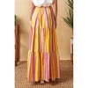 Women's Sunset Summer Maxi Skirt - FLYING TOMATO - 2 of 4