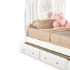 81" Full Bed Flora Bed White Finish - Acme Furniture: Cotton Upholstered, Underbed Storage, No Tools Assembly - 3 of 4