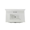 Flash Furniture Vega Bathroom Vanity with Sink Combo, Storage Cabinet with Soft Close Doors and Open Shelf, Carrara Marble Finish Countertop - 3 of 4