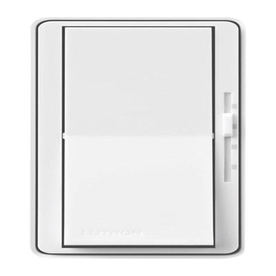 White In-Wall Rocker Fan Control Switch