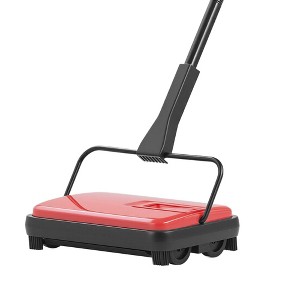 JANSNO Large Capacity Manual Carpet Sweeper - Non-Electric, with Comb, Cleans Dust/Pet Hair - 1 of 4