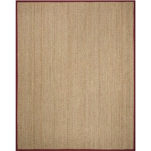 Natural Fiber Herringbone Seagrass NF115 Power Loomed Indoor Rugs - Safavieh - 1 of 4