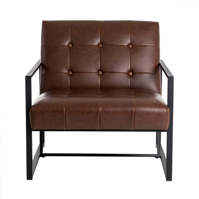 PU Leather Accent Chair - Glitzhome, 6 of 10