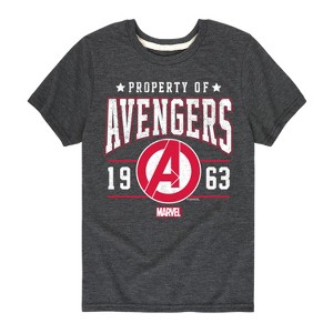 Boys' - Marvel - Avengers Property Of Short Sleeve Graphic T-Shirt - 1 of 4