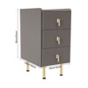 YIYIBYUS Bedside Cabinet with Drawers, Narrow Nightstand for Bedroom - 4 of 4