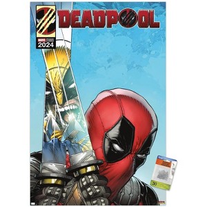 Trends International Marvel Deadpool & Wolverine - Homage Cover Deadpool Swords Unframed Wall Poster Prints - 1 of 4