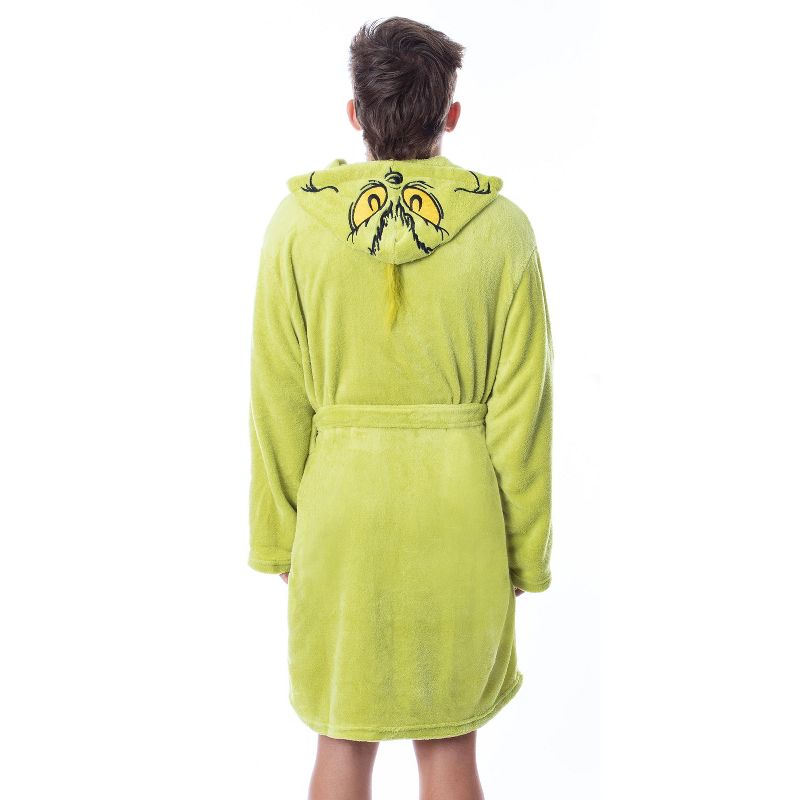 Dr. Seuss The Grinch Who Stole Christmas Adult Costume Character Fleece Robe, 5 of 7