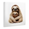 Stupell Industries Sloth & Baby Smiling Wall Plaque Art - 3 of 4