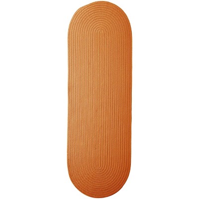 Colonial Mills Boca Raton - Rust 2 Ft x9 Ft Runner (Oval) Rug Indoor/Outdoor 100% Polypropylene