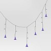 20ct Plastic Witch Hat Halloween Indoor Outdoor Novelty Icicle String Lights Purple LEDs - Hyde and EEK! Boutique™ - 3 of 4
