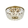 Elegant Lighting Cora 10 inch flush mount in brass - 3 of 4