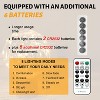 FAAYFIAN 6-Pack 7 ft 20-LED Battery Fairy Lights with Remote and Timer, Waterproof Silver Wire Starry String Lights - 2 of 4