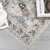 Living Room Rug Washable Rug Traditional Indoor Aesthetic Carpet Vintage Floral Distressed Floor Cover Low Pile - 3 of 4