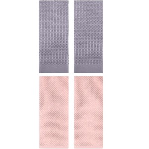 REGALWOVEN 4 Pcs Cotton Soft Absorbent Comfortable Waffle Design Hand Towel - 1 of 4