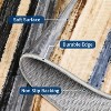 Acekool Striped Washable Rug 9x12 Non-Slip Low Pile for Living Room & Bedroom, Multi Color, - 3 of 4