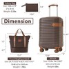 YONWAY 3 Piece Luggage Set, Lightweight Hardshell ABS Carry-On Set, with Wheels & TSA Lock, 22x14x9 Airline Approved - 3 of 4