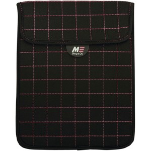 Mobile Edge NeoGrid Sleeve for iPad and 10" Tablets Black w/Pink Stitching - 1 of 3