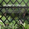 PexFix 72 in. H x 35 in. W Black Metal Rectangle Wall Planter Box with Trellis for Climbing Plants - 3 of 4