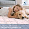 Modern Washable Area Rug for Living Room, Floral Printed Floor Rug with Non Slip Backing, Ultra-Thin Stain Resistant Carpet for Home - 4 of 4