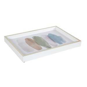 Amanti Art Natural Swatches Decorative Wood Ottoman/Coffee Table Tray 13x19 Inch - 1 of 4