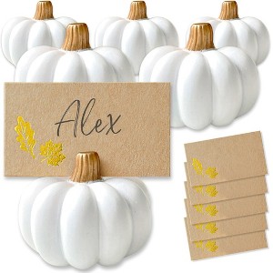 Kate Aspen Harvest Pumpkin Place Card Holder (Set of 6) - 1 of 4
