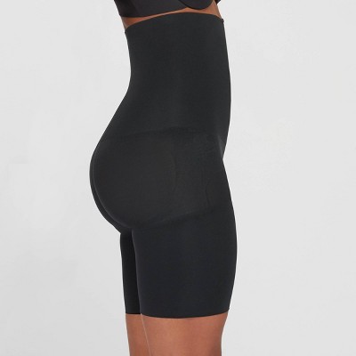 ASSETS SPANX Mid-Thigh Shorts Muffin-Top Women's High-Waist Shaper Bodysuit - Picture 7 of 10