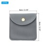 Unique Bargains Jewelry Pouches with Snap Button, Velvet Jewelry Pouches Portable Soft Storage - 2 of 4