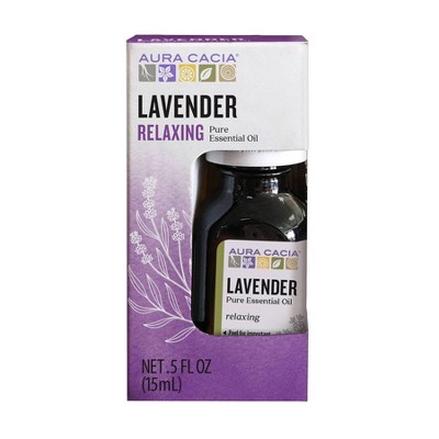 Aura Cacia Lavender Relaxing Pure Essential Oil - 0.5 fl oz