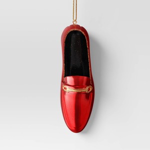 4" Christmas Resin Fancy Loafers Ornament Red - Wondershop™ - 1 of 3