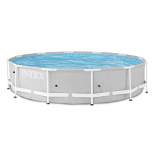 Intex 26710EH Prism 12 foot x 30 inch Prism Frame 6 Person Outdoor Round Above Ground Swimming Pool with Easy Set-Up, (Filter Pump Not Included)