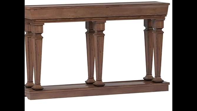 72&#34; Garrison Accent Table Oak - Acme Furniture, 2 of 7, play video