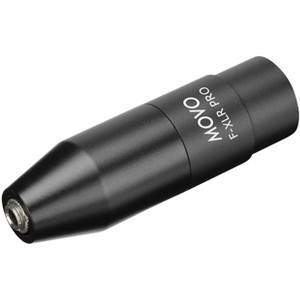 Movo FXLR-PRO 3.5mm (TRS) Mini-Jack Female Microphone Adapter to 3-pin XLR Male Connector - 1 of 4