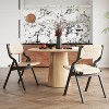 Pexfix Black/Natural Wood Folding Chair for Kitchen & Dining Room Set of 2 - 2 of 4