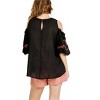 Women's Floral Embroidered Peasant Top - umgee - 3 of 4