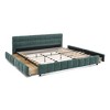 TIRAMISUBEST California King Upholstered Bed Frame Chenille Headboard Solid Base Storage Drawer No Box Spring Bedroom - 3 of 4