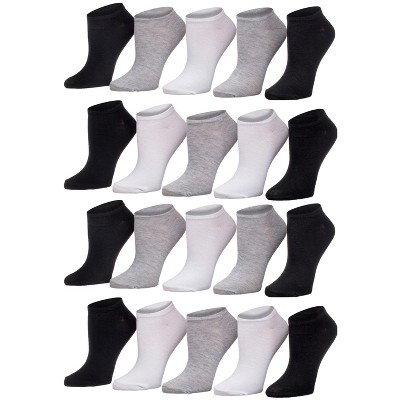 Tipi Toe Women's 20 Pack Colorful Patterned No Show Socks