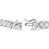 Haus of Brilliance Silver 1/4 Cttw Miracle Set Diamond and Beaded Tennis Bracelet - 2 of 4